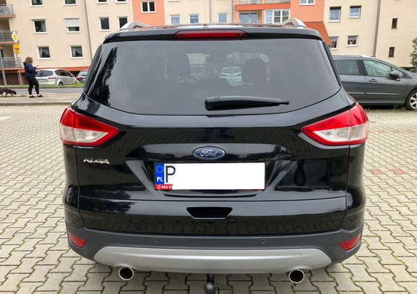 Ford Kuga cena 53800 przebieg: 222600, rok produkcji 2015 z Leszno małe 352